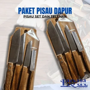 Paket Pisau Dapur Set Telenan Lengkap